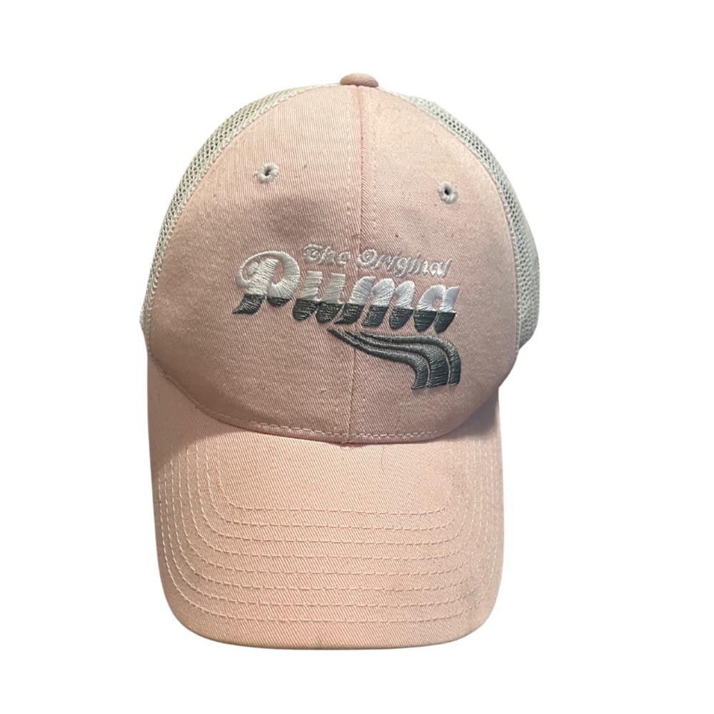 Baby Pink puma baseball hat trucker hat